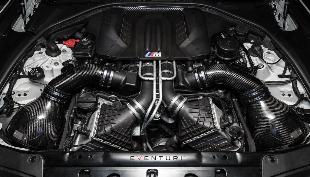 Eventuri BMW F10 M5 Colored Kevlar Intake System - Black Tubes EVE-F10M5-KV-INT