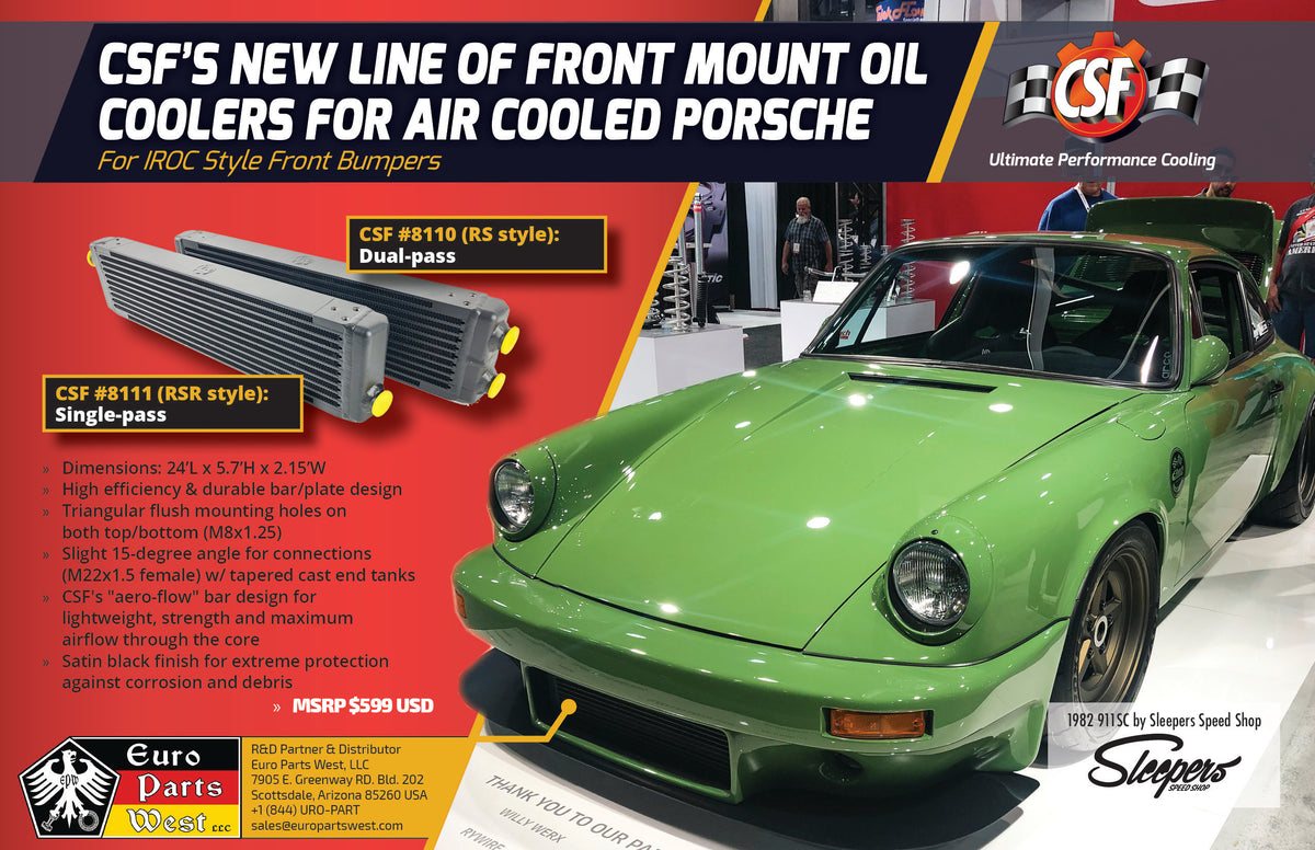 CSF Radiators Front Mount Oil Cooler Porsche 8110/8111 EuroKlasse INC