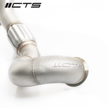 Load image into Gallery viewer, CTS TURBO MQB AWD EXHAUST DOWNPIPE WITH HIGH FLOW CAT (MK7/MK7.5 GOLF AWD, GOLF R, A3/S3/TT/TT-S QUATTRO) CTS-EXH-DP-0015-CAT