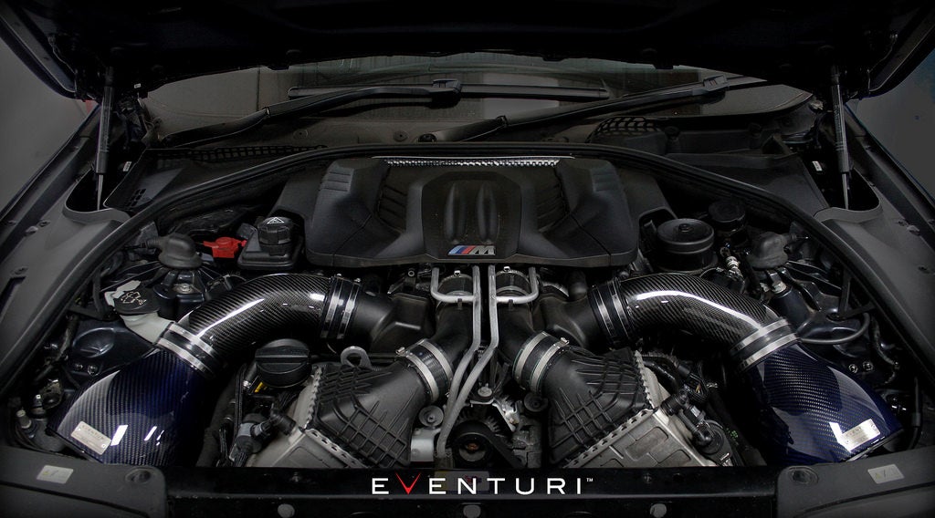 Eventuri BMW F10 M5 Colored Kevlar Intake System - Black Tubes EVE-F10M5-KV-INT