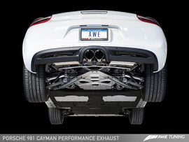 AWE PERFORMANCE EXHAUST FOR PORSCHE 981 CAYMAN