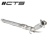 CTS TURBO AUDI/VW 2.0T FWD EXHAUST DOWNPIPE WITH HIGH-FLOW CAT (MK5, MK6, 8P A3, 8J TT) CTS-EXH-DP-0001-CAT