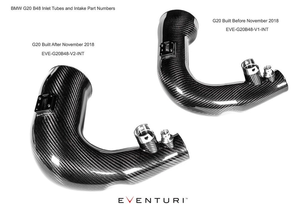 Eventuri BMW G20 3-Series B48 Black Carbon Intake System - PRE November 2018 EVE-G20B48-V1-INT