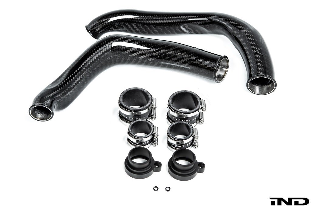 Eventuri BMW F8X M2C M3 M4 S55 Black Carbon Charge Pipe Set EVE-S55-CF-CHG