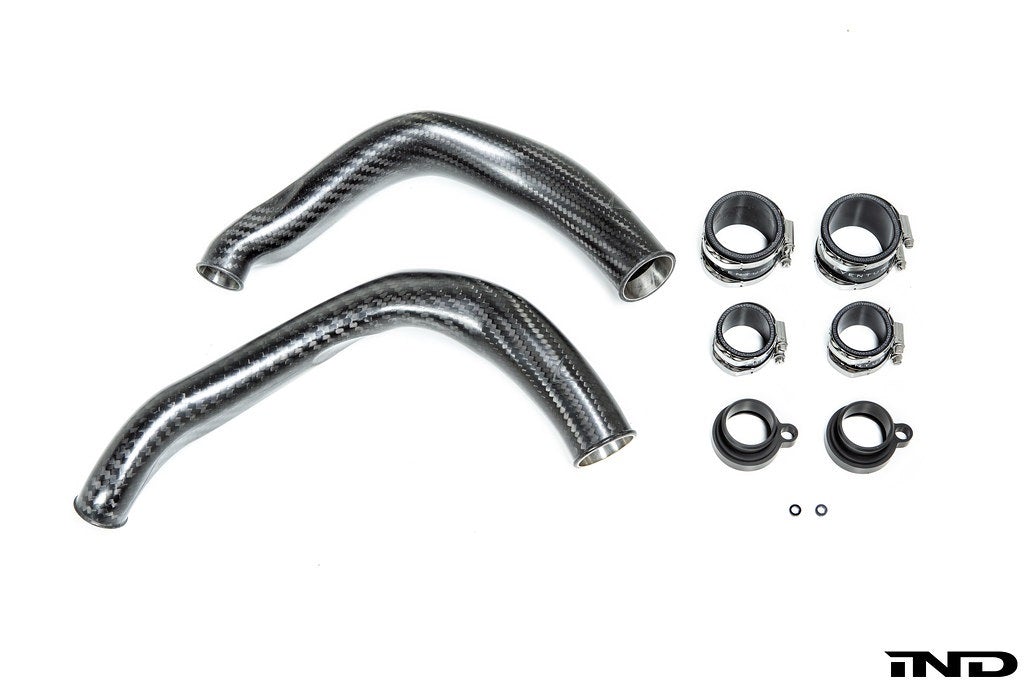 Eventuri BMW F8X M2C M3 M4 S55 Black Carbon Charge Pipe Set EVE-S55-CF-CHG