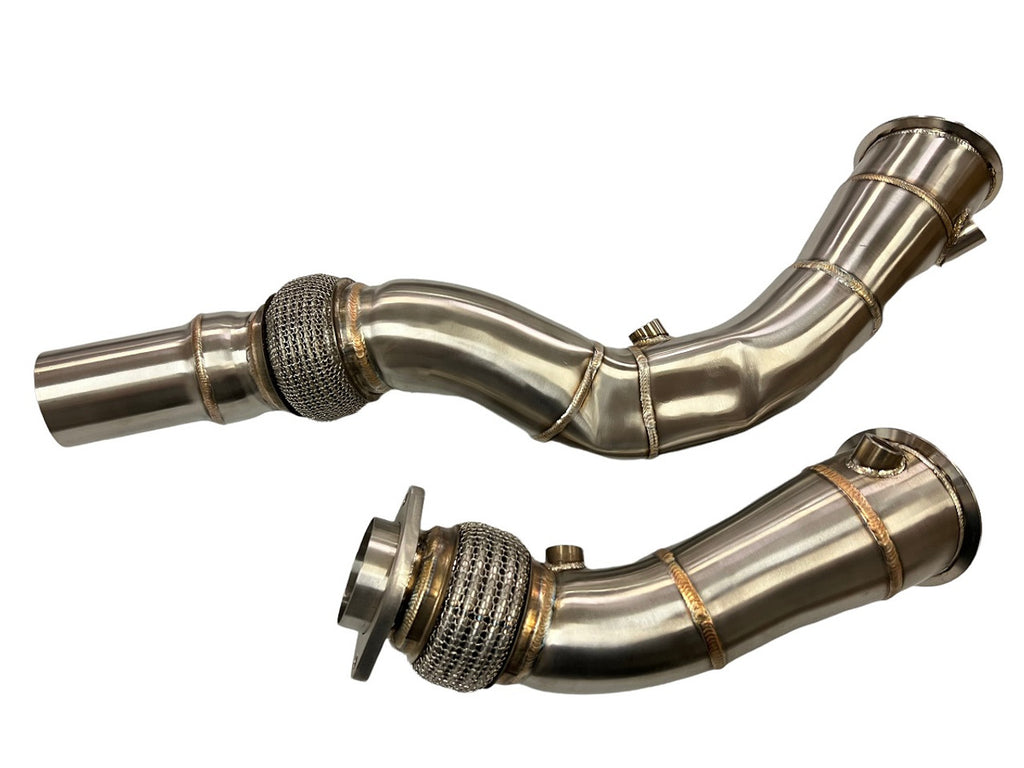 MAD BMW S55 3.5" Fat Boy Downpipes M2C M3 M4 W/ Flex Section MAD-004 MAD-2042