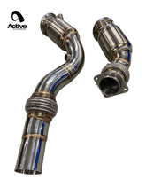 Load image into Gallery viewer, Active Autowerke F8X BMW S55 M2C / M3 / M4 DOWNPIPES W GESI G-SPORT CATS 11-080