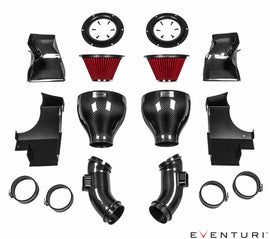 Eventuri BMW F10 M5 Colored Kevlar Intake System - Black Tubes EVE-F10M5-KV-INT