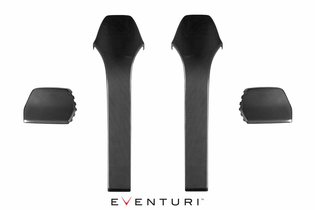 Eventuri BMW F80 M3 / F82 M4 Black Carbon Seat Back Cover Set EVE-F8XM-CF-SBC