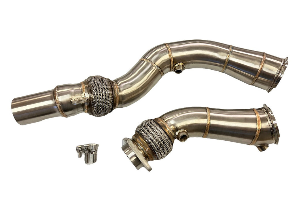 MAD BMW S55 3.5" Fat Boy Downpipes M2C M3 M4 W/ Flex Section MAD-004 MAD-2042