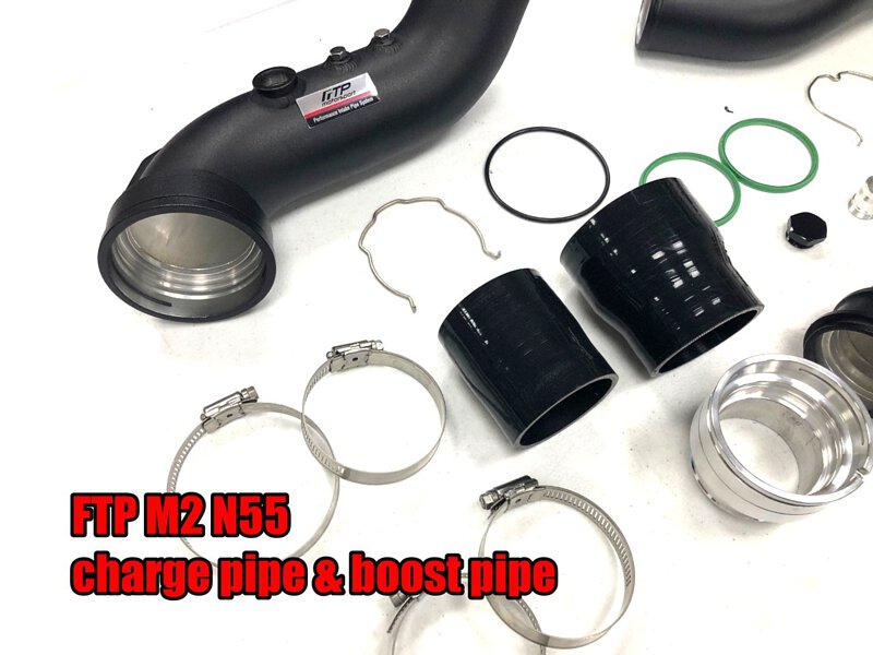 FTP BMW F87 M2 N55 charge pipe +Boost pipe V2 (M2 , M135i ,M235i ,335i ,435i)