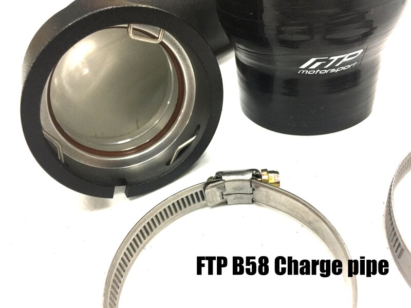 FTP BMW F30 F20 B58 3.0T charge pipe V2 ( G-series also) RED color B58 Gen1