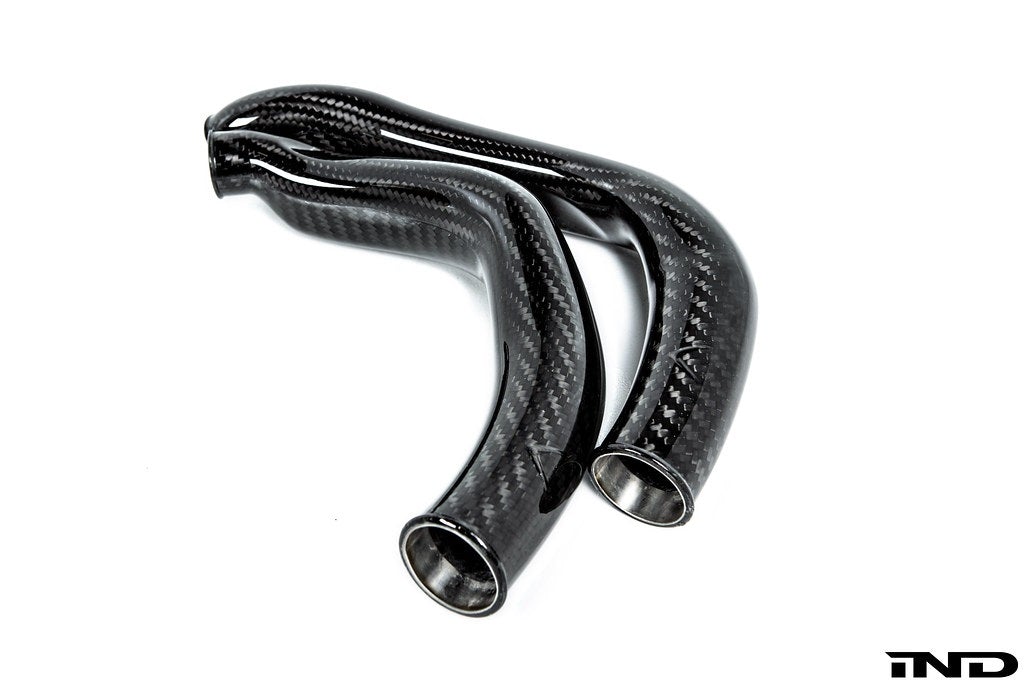 Eventuri BMW F8X M2C M3 M4 S55 Black Carbon Charge Pipe Set EVE-S55-CF-CHG