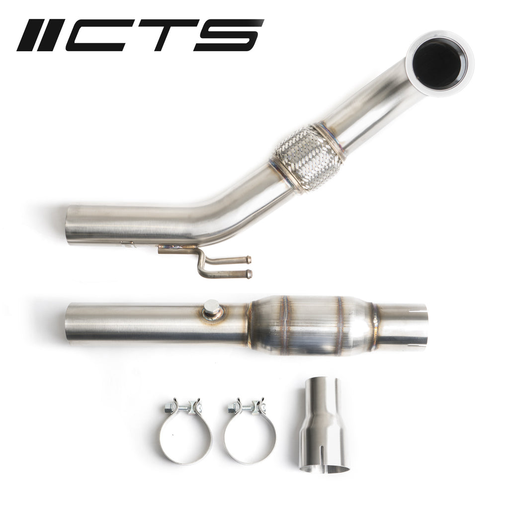 CTS Turbo GEN3 1.8T/2.0T TSI DOWNPIPE WITH HIGH-FLOW CAT CTS-EXH-DP-0013-CAT