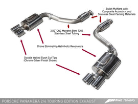 AWE TRACK AND TOURING EDITION EXHAUST SYSTEMS FOR PORSCHE PANAMERA 2/4