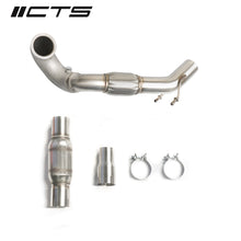 Load image into Gallery viewer, CTS TURBO MQB FWD EXHAUST DOWNPIPE WITH HIGH FLOW CAT (MK7/MK7.5 GOLF, GTI, GLI, A3 FWD) CTS-EXH-DP-0014-CAT