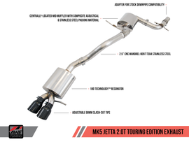 AWE PERFORMANCE EXHAUST SUITE FOR MK5 JETTA 2.0T