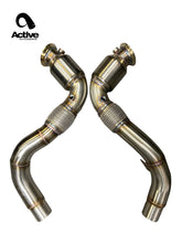 Load image into Gallery viewer, Active Autowerke BMW S63 N63 CATTED DOWNPIPES | V8 BMW X5 M AND X6 M X5 X6 550I 650I 11-041