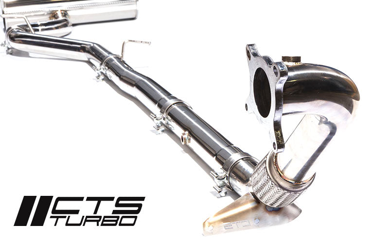 CTS TURBO VW MK6 GOLF R 3″ TURBO BACK EXHAUST HIGH-FLOW CAT CTS-EXH-TB-0010-CAT