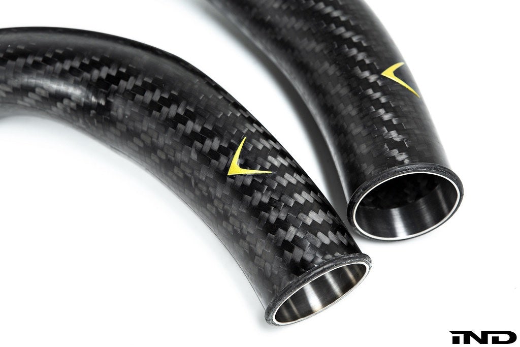 Eventuri BMW F8X M2C M3 M4 S55 Black Carbon Charge Pipe Set EVE-S55-CF-CHG