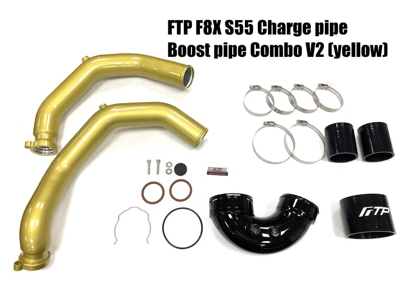 FTP BMW S55 Charge pipe+Boost pipe combo V2 for F80 M3/F82 M4