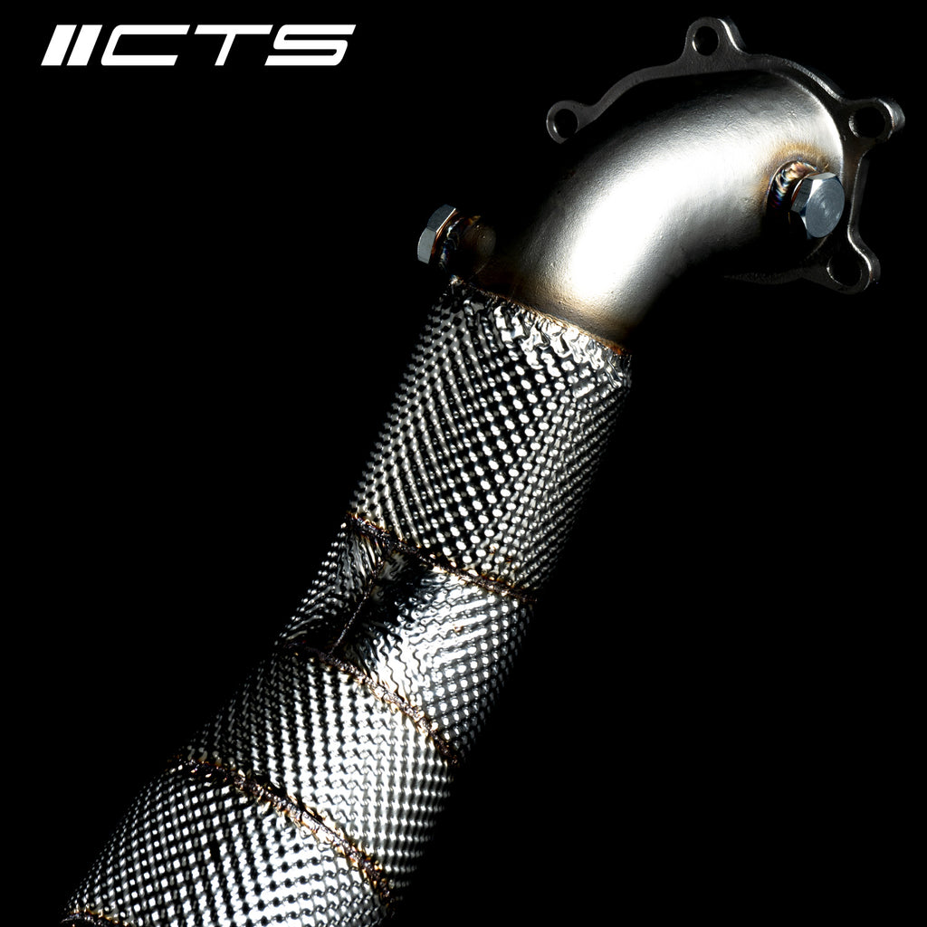 CTS TURBO AUDI C7/C7.5 S6/S7/RS7 4.0T CAST DOWNPIPE SET WITH HIGH FLOW CATS CTS-EXH-DP-0026-CAT