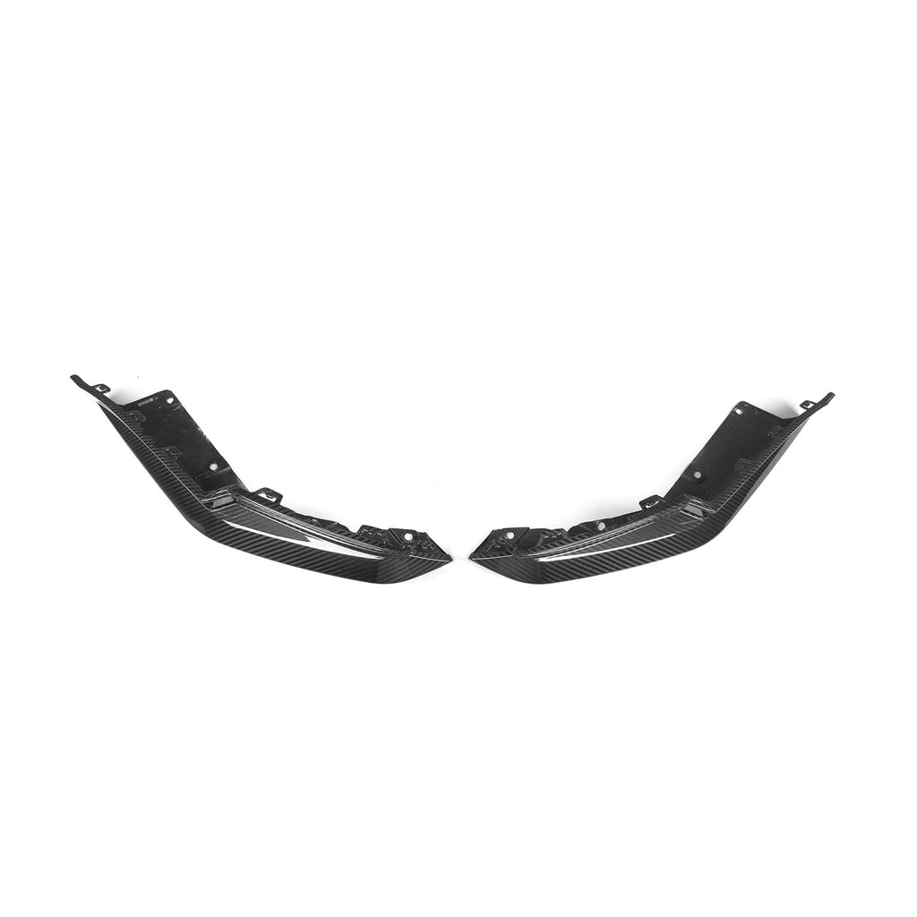 R44 MHC PLUS BMW G80 M3 OEM STYLE REAR SIDE DIFFUSER CORNER REPLACEMENTS IN PRE PREG CARBON FIBRE