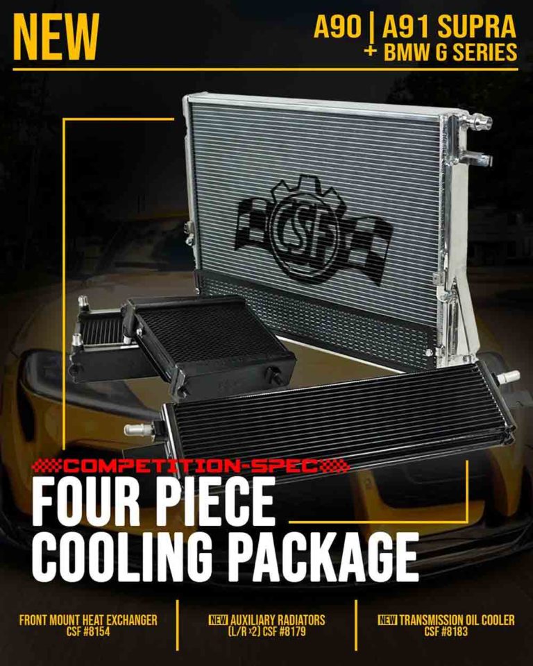 CSF Radiators  Four Piece Competition-Spec Cooling Package