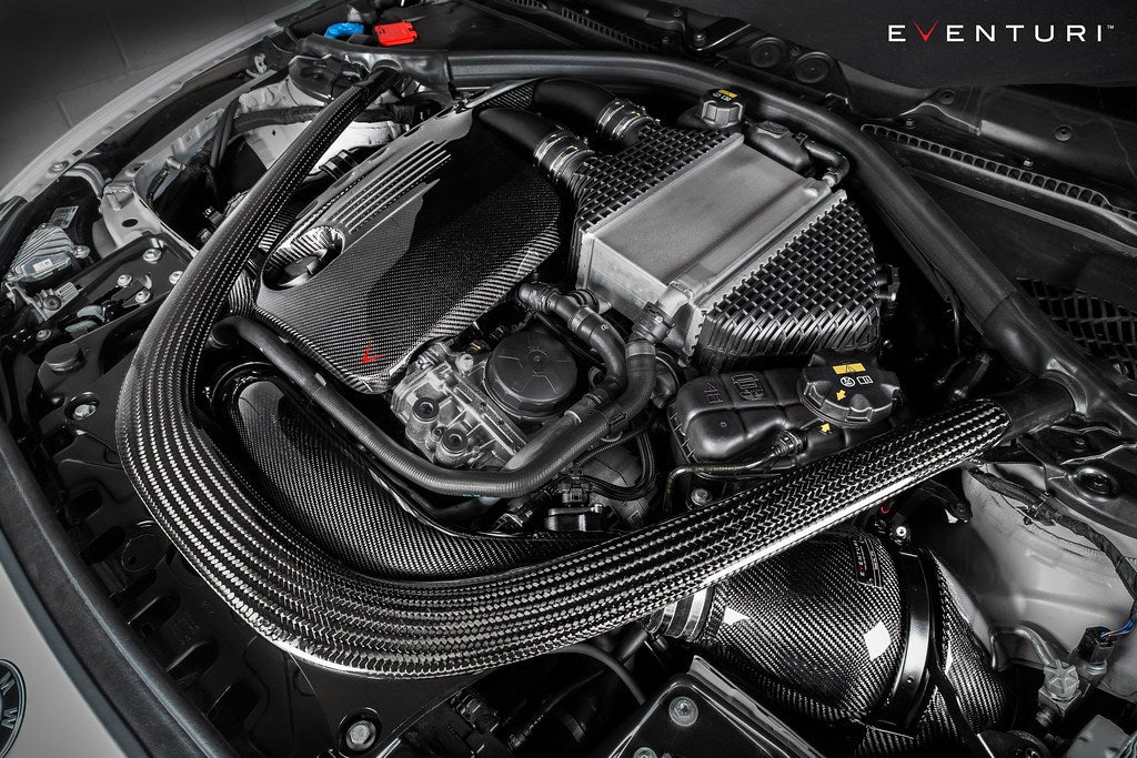 Eventuri BMW F8X M3 / M4 S55 Black Carbon / Colored Kevlar Engine Cover EVE-F8XM-KV-ENG