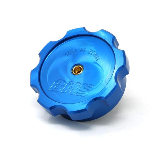 Blue Injector Cap Burger Motorsports BMS Billet Water Injection Tank Cap with Safety Che ...