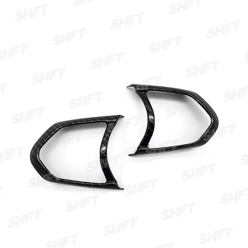 RFF SHFT STEERING WHEEL BUTTON FRAME TRIM IN CARBON FIBRE LOOK WITH GLOSS FINISH