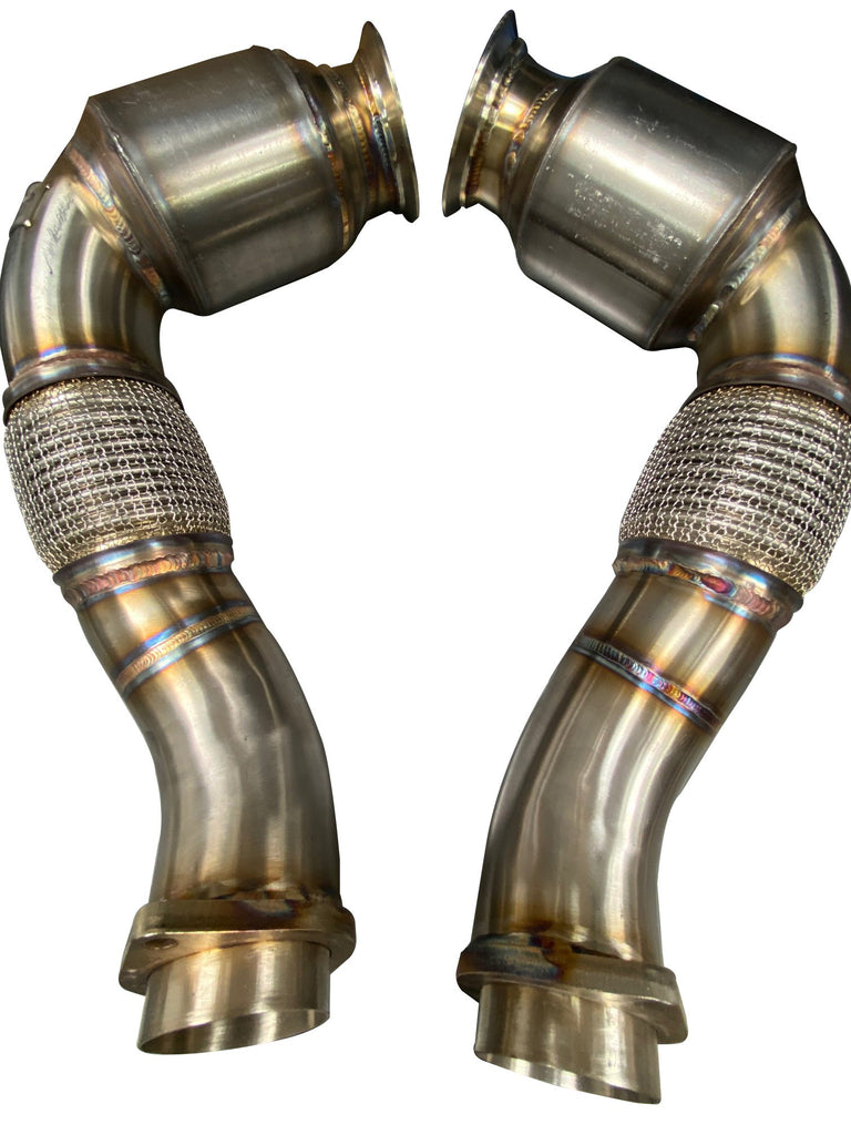 Active Autowerke BMW S63 N63 CATTED DOWNPIPES | V8 BMW X5 M AND X6 M X5 X6 550I 650I 11-041