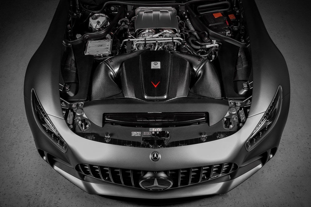Eventuri Mercedes C190 R190 AMG GT 2DR GT / GTS / GTR Black Carbon Intake + Engine Cover EVE-AMGGT-CF-INT