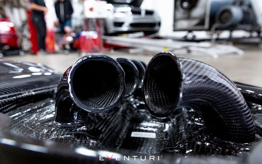 Eventuri BMW E9X M3 S65 Black Carbon Inlet Plenum EVE-E9X-CF-PLM