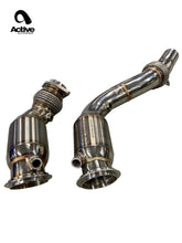 Load image into Gallery viewer, Active Autowerke F8X BMW S55 M2C / M3 / M4 DOWNPIPES W GESI G-SPORT CATS 11-080