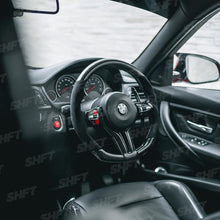 Load image into Gallery viewer, R44 BMW F SERIES AUTOMATIC PADDLE SHIFTERS IN GLOSS / MATTE CARBON FIBRE