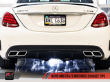 AWE TUNING MERCEDES-BENZ W205 AMG C63 MACHINED EXHAUST TIPS GRP-EXH-MBC63TIPS1