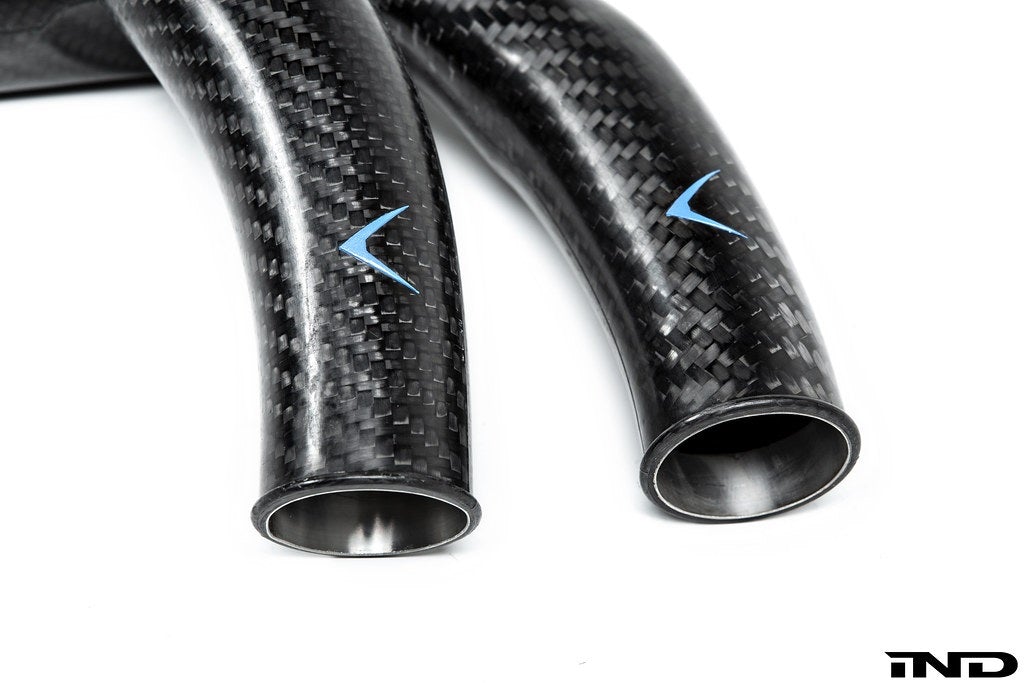 Eventuri BMW F8X M2C M3 M4 S55 Black Carbon Charge Pipe Set EVE-S55-CF-CHG