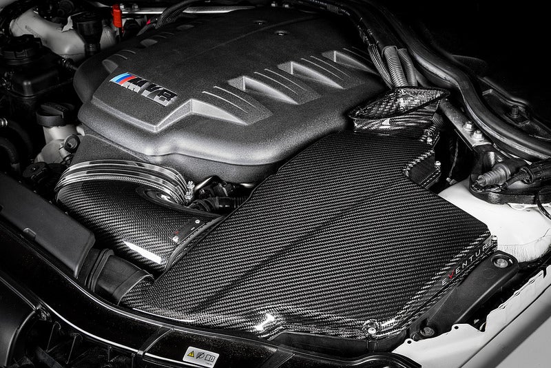 Eventuri BMW E9X M3 S65 Black Carbon Airbox Lid - Gloss EVE-E9X-CF-ARB