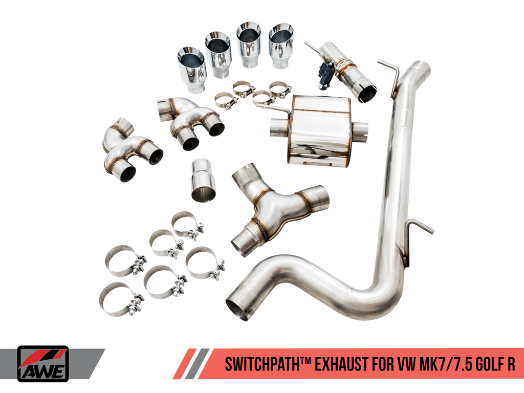 AWE PERFORMANCE EXHAUST SUITE FOR VOLKSWAGEN MK7.5 GOLF R