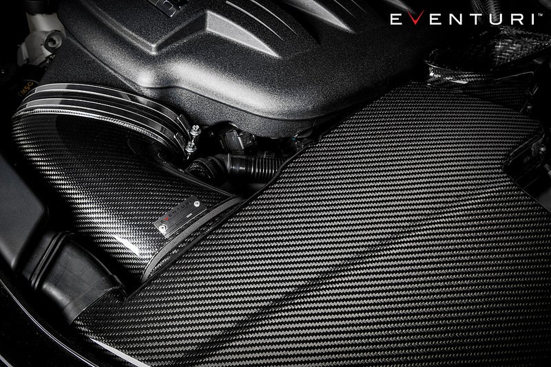 Eventuri BMW E9X M3 S65 Black Carbon Airbox Lid - Gloss EVE-E9X-CF-ARB