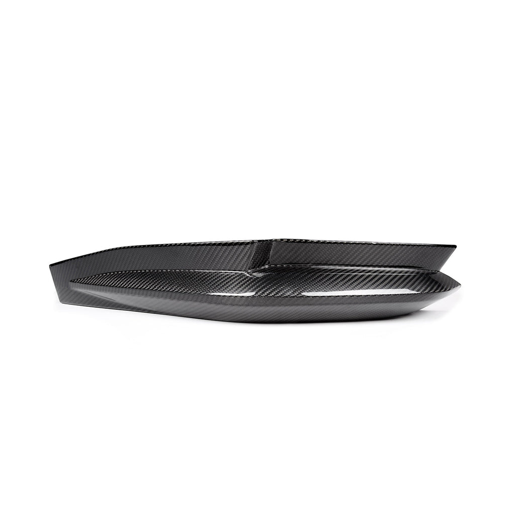 R44 MHC BMW G80 M3 OEM STYLE REAR SIDE DIFFUSER CORNER COVERS IN PRE PREG CARBON FIBRE