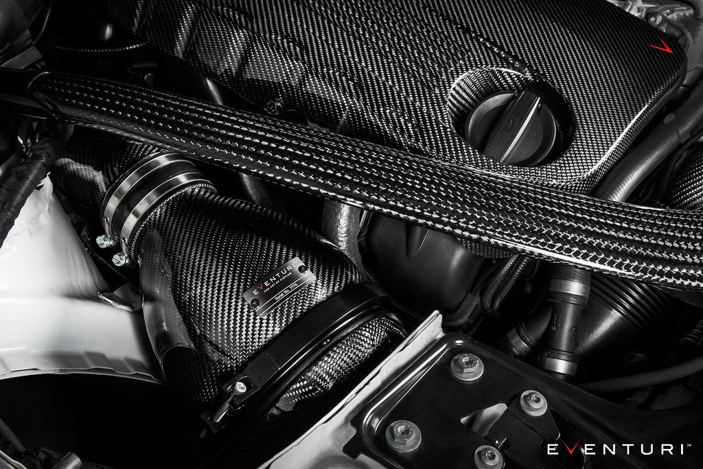 Eventuri BMW F8X M3 / M4 S55 Black Carbon / Colored Kevlar Engine Cover EVE-F8XM-KV-ENG