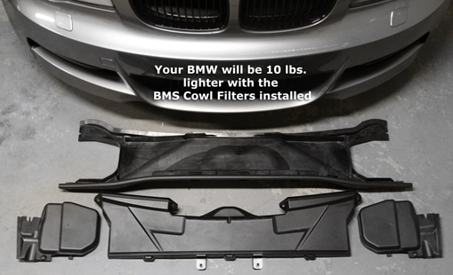 Burger Motorsports BMS Cowl Filters for BMW E9x E8x & X1