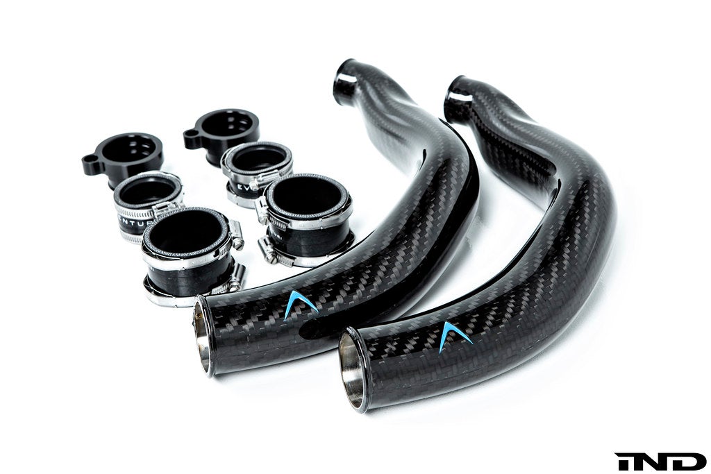 Eventuri BMW F8X M2C M3 M4 S55 Black Carbon Charge Pipe Set EVE-S55-CF-CHG