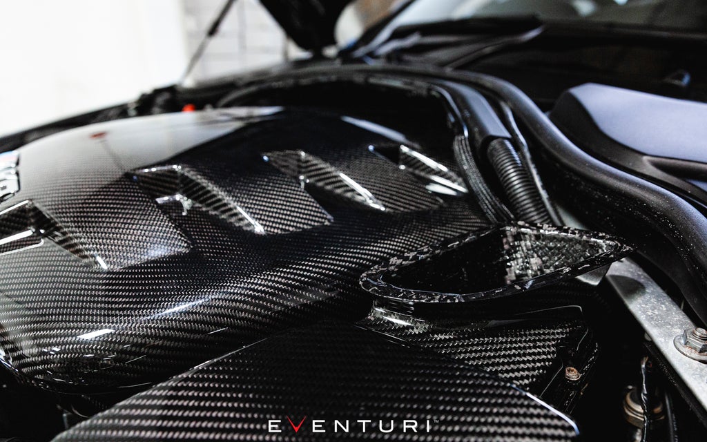 Eventuri BMW E9X M3 S65 Black Carbon Inlet Plenum EVE-E9X-CF-PLM