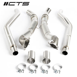 CTS TURBO AUDI C7/C7.5 S6/S7/RS7 4.0T CAST DOWNPIPE RACE SET CTS-EXH-DP-0026