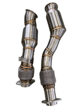 Load image into Gallery viewer, Active Autowerke BMW S58 F97/F98 X3M/X4M Downpipes w GESI CAT 11-070
