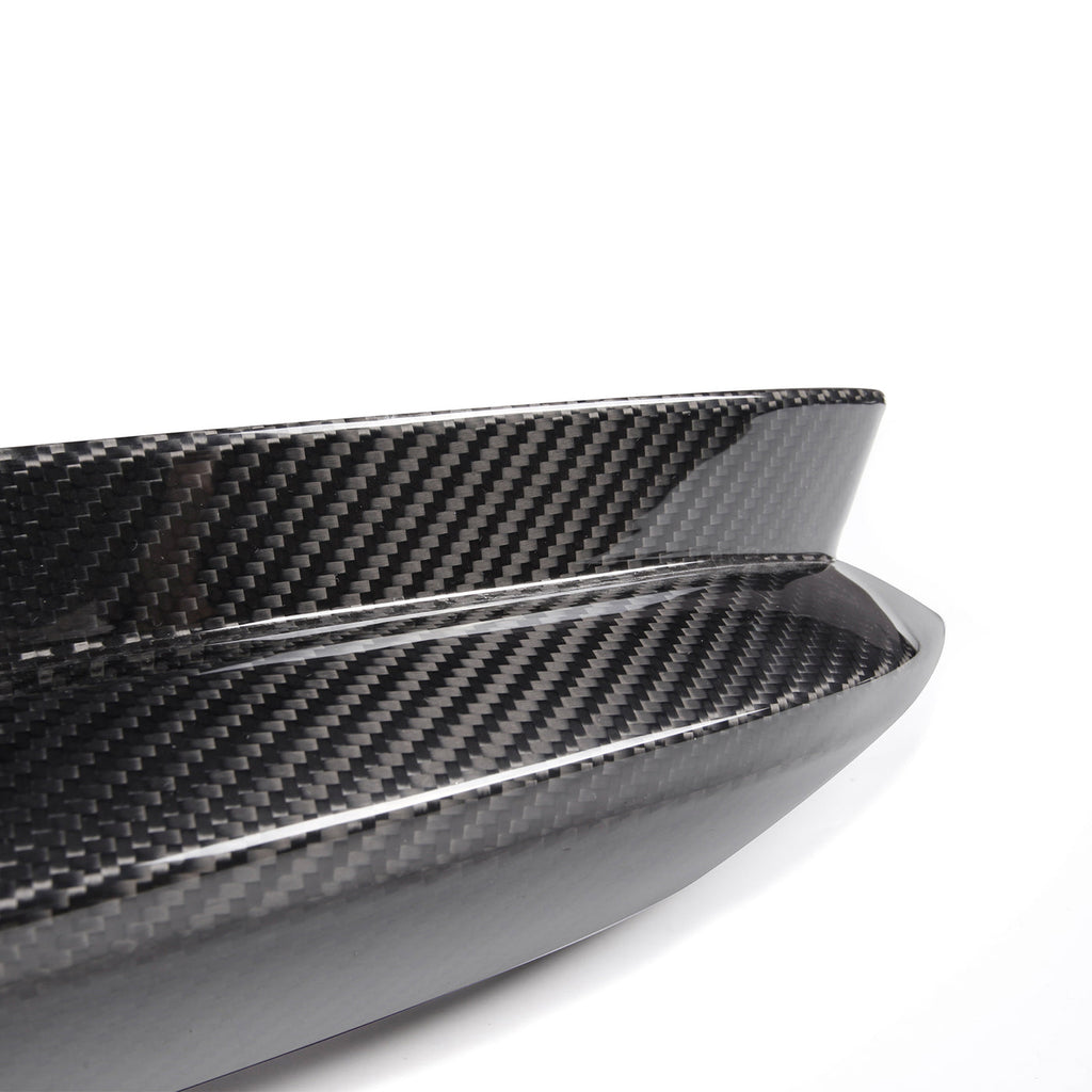 R44 MHC BMW G80 M3 OEM STYLE REAR SIDE DIFFUSER CORNER COVERS IN PRE PREG CARBON FIBRE