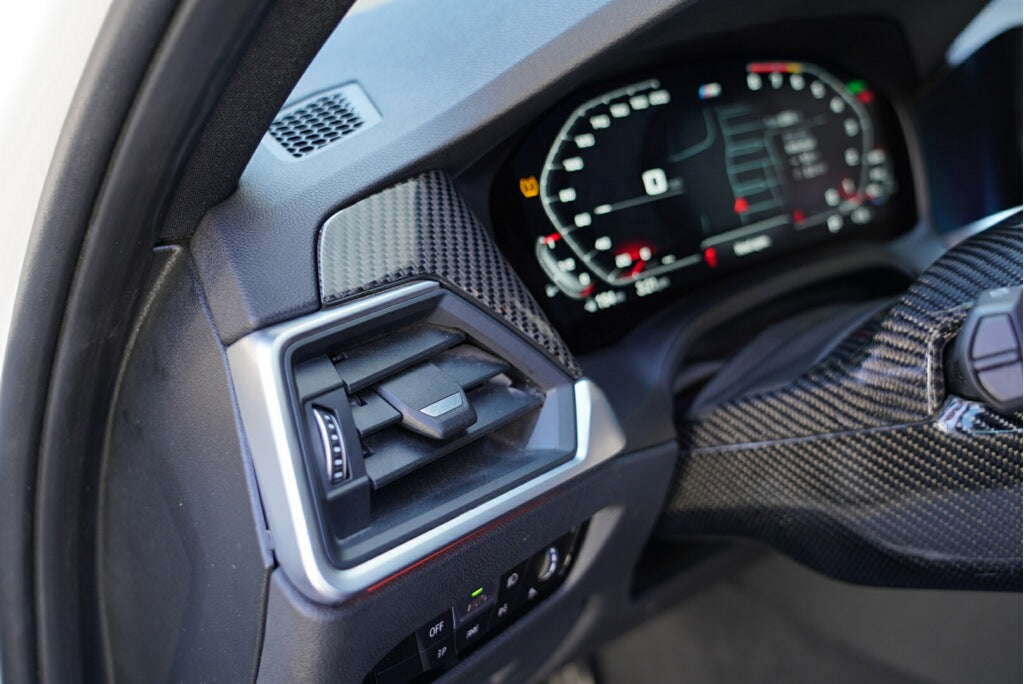 Dinmann G8X M3 & M4 - interior Driver Side Carbon FIber Air vent trim oem replacement